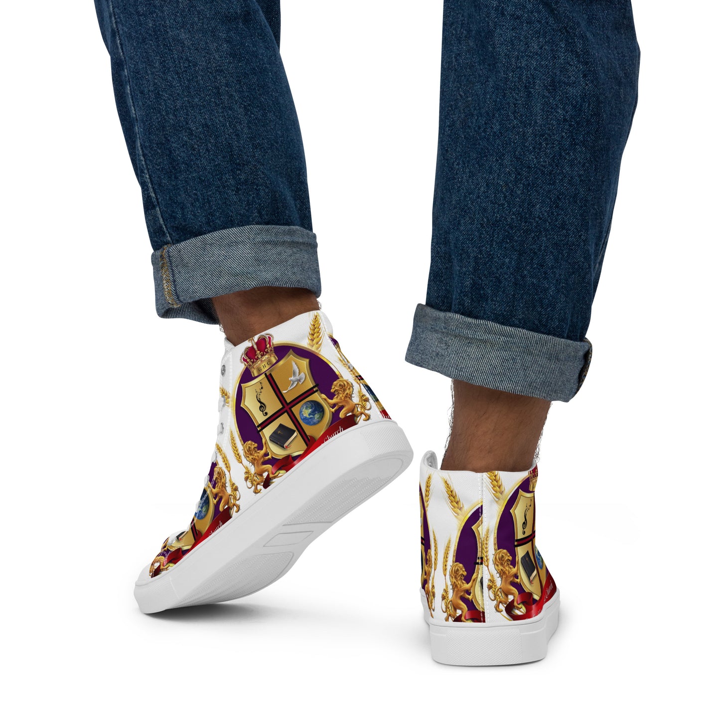 Men’s high top canvas shoes