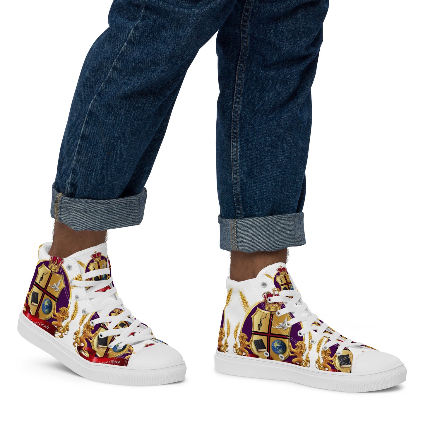 Men’s high top canvas shoes