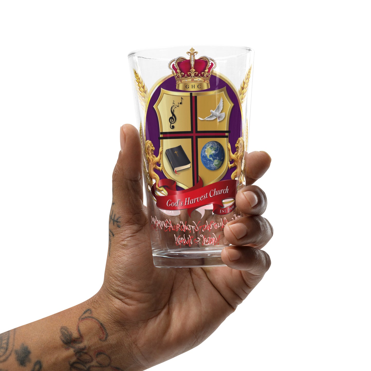 Shaker pint glass