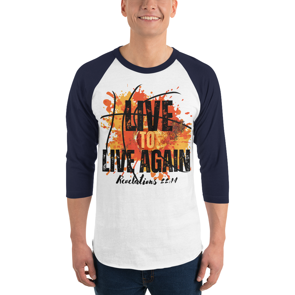 3/4 sleeve raglan shirt