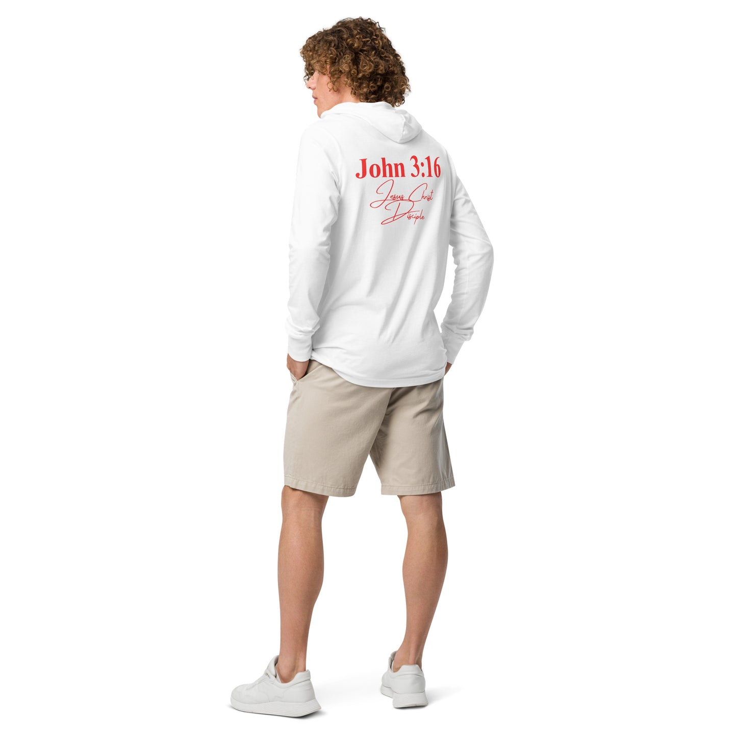 Hooded long-sleeve tee